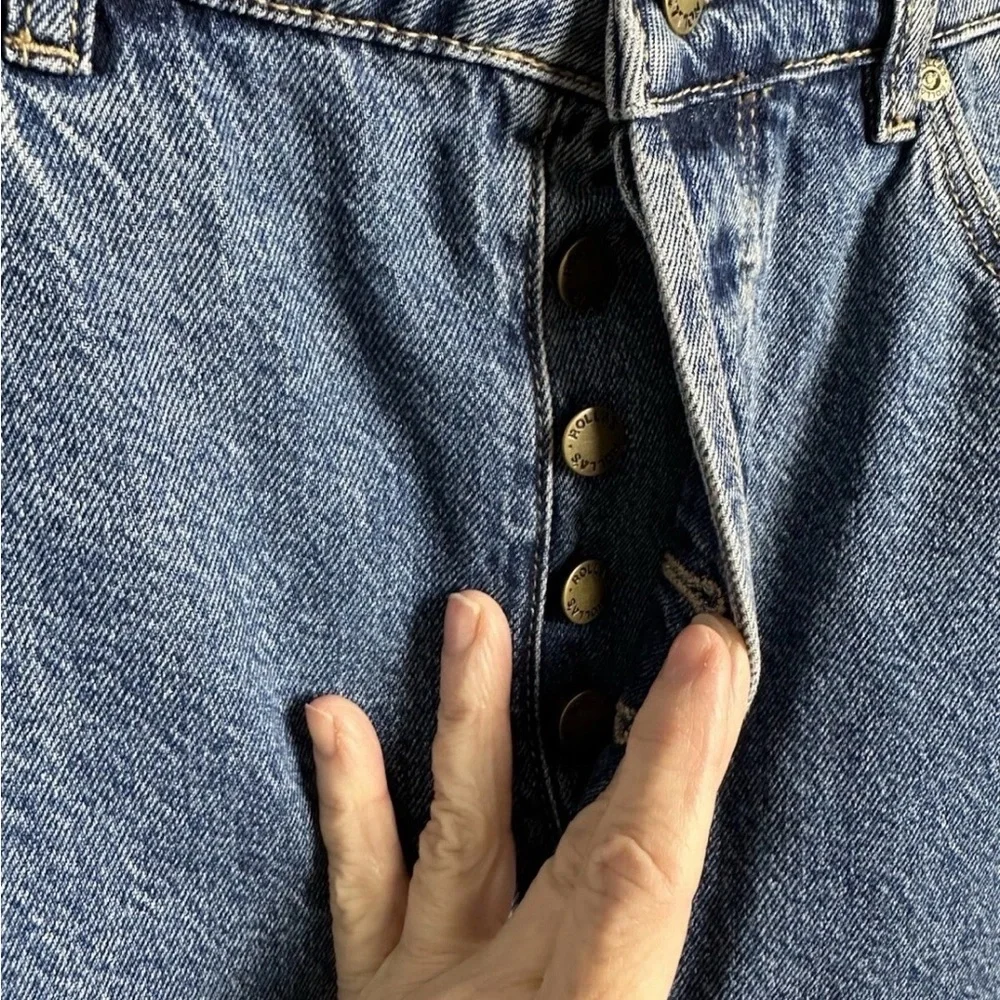 Rolla's Chicago denim maxi skirt in blue. size 28 - Picture 5 of 8